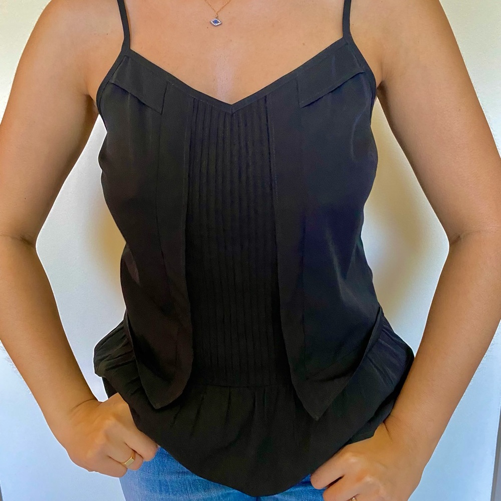 Black Peplum Tank 🖤